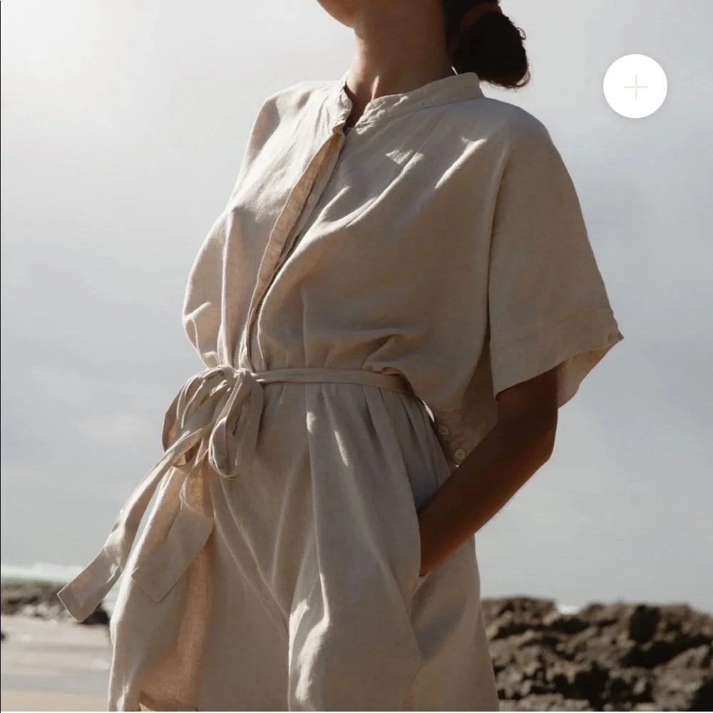 NWOT *** 100% Linen Play Suit - Picture 4 of 8
